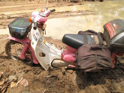 A Honda Cub - not everyone's first choice...